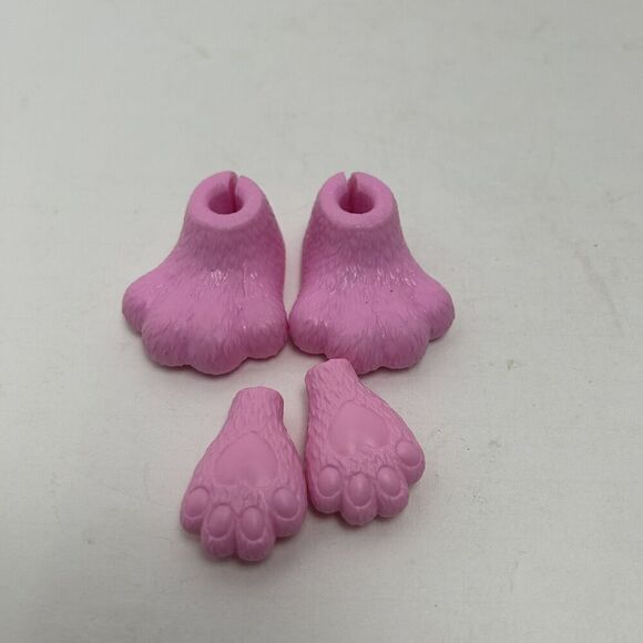Barbie Pink Paws Hands And Feet Costume - Picture 1 of 2